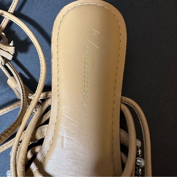 Anthropologie Puka Ankle -Tie Sandals Size 6 - Picture 7 of 7